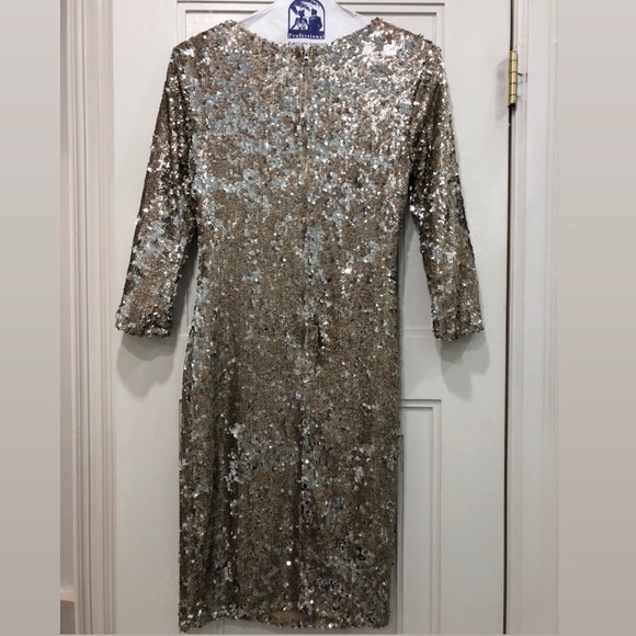 TFNC London Gold and Silver Sequin Dress - Picture 1 of 3